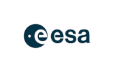 ESA logo: dark blue circle with a white 'e' and a small dot, next to the text 'esa